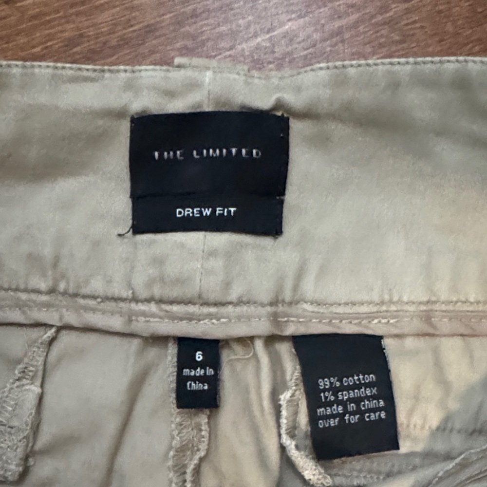 Women's Beige Straight-Leg Pants - Picture 2 of 2